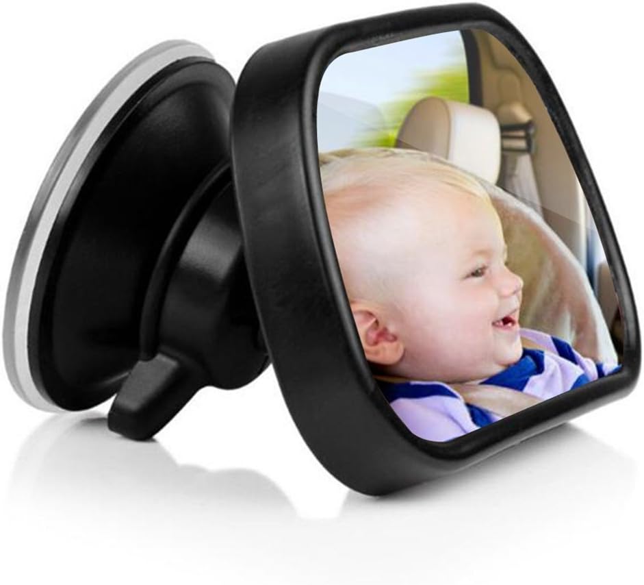 CATUOBaby Car Mirror Safety Child Rear View Mirror Clip on Mirror Rear Facing with Sucker for Car Rear View