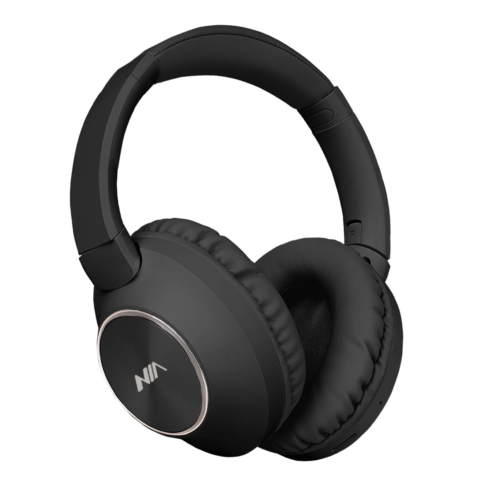 XuanGui Over Ear Bluetooth Headphones, 20H Playtime Wireless Stereo Foldable Headphones with Built-in Mic, FM Radio, Micro SD/TF, for Home/Travel/Cellphone (Black)