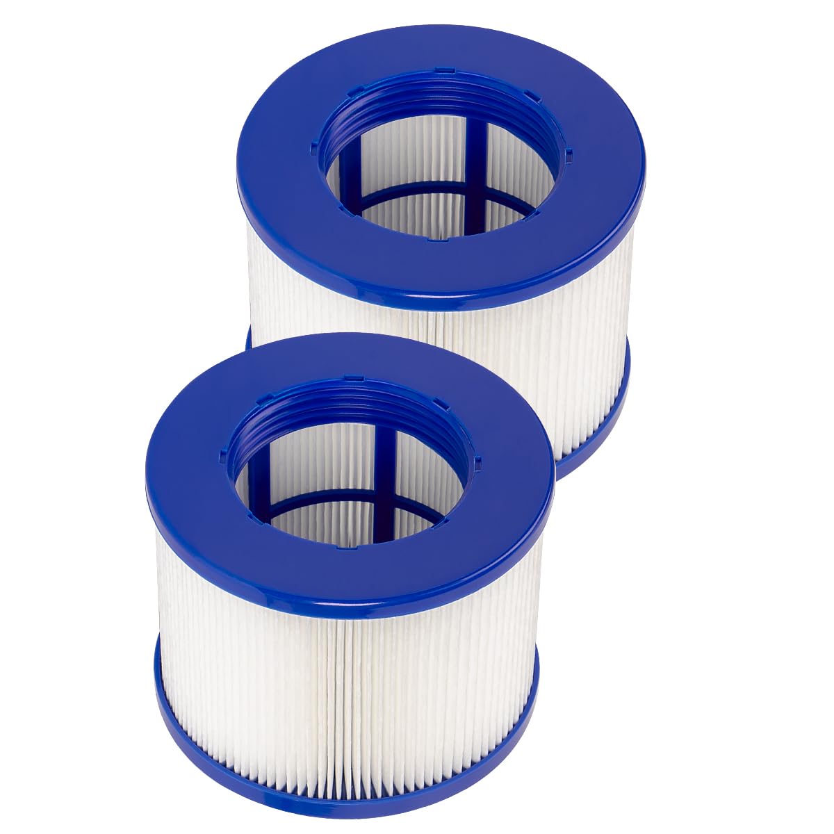 FFyan Filter Cartridges for Inflatable Spa, Compatible with Gymax and Most, Filter 75 x 100 mm, Replacement Filter Cartridge for Spa(2 Pieces)