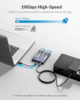 ORICO NVMe Clone Docking Station Dual-Bay USB C 10Gbps M.2 SSD Enclosure view 3