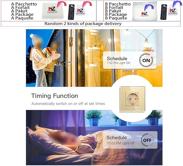 WiFi Smart Wall Socket Outlet Panel de vidrio Smart LifeTuya APP Control remoto funciona con Amazon Echo Alexa Google Home EU FR UKBlackDE Wall Socket