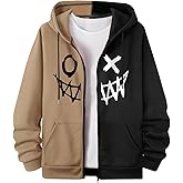 RoseSeek Men's Zip Up Hoodies Graphic Long Sleeve Pullover Hoodies Sweatshirt Western Streetwear Hoodies