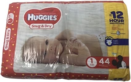 huggies snug and dry size 1 44 ct