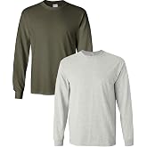 Gildan Adult Ultra Cotton Long Sleeve T-Shirt, Style G2400, Multipack