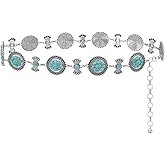 Montana West Rustic Couture's Large Western Concho Metal Belts for Women Cowgirl