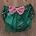 Infant Baby Girls Swimsuit Bikini Set Strap Top+Mermaid Lace Tulle Shorts Pants (6-12M, Green)
