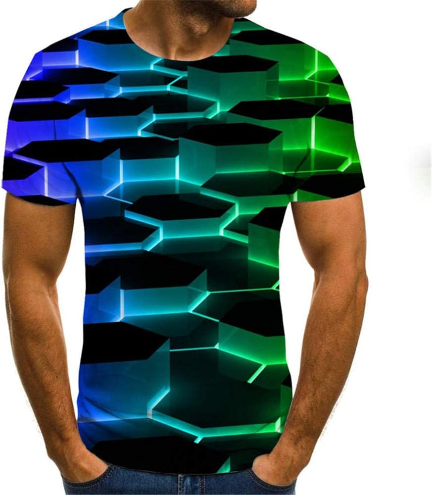 BGRFT for Men 3D TShirts,T Shirts for Men 3D Printed,3D TShirt Men's Printed Short