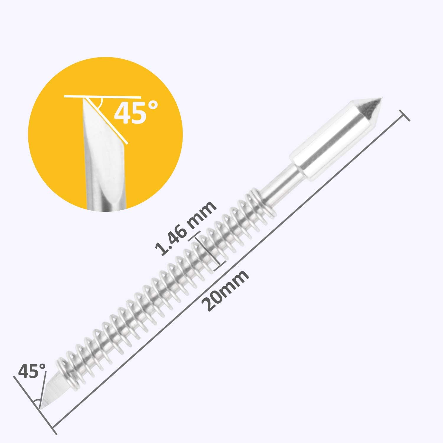 HQMaster 45 Degree Vinyl Cutter Blades Lettering Blade for Graphtec Cutting Plotter, Red Cap Pack Of 10 with Springs: Home Improvement
