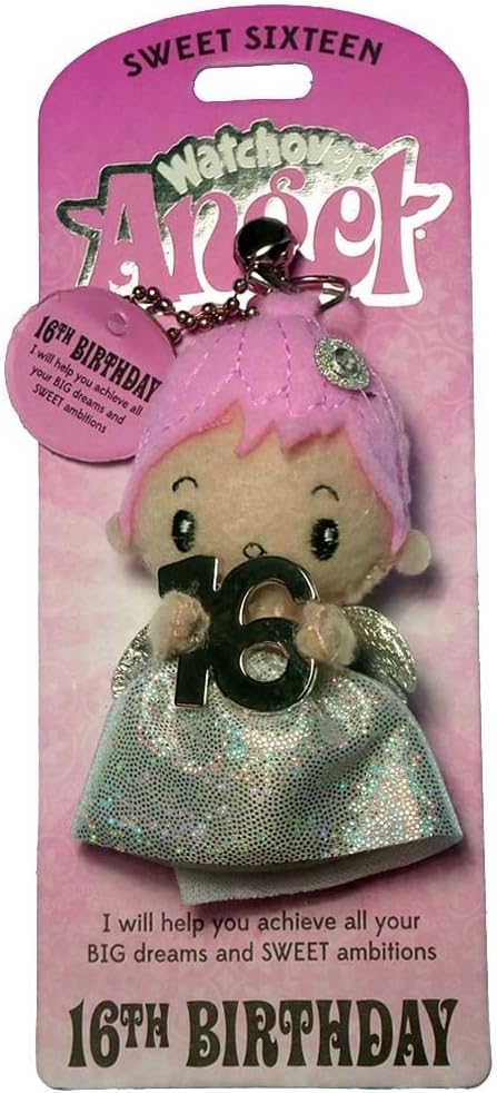 WATCHOVER ANGEL KEYRING BAG CHARM 16th BIRTHDAY