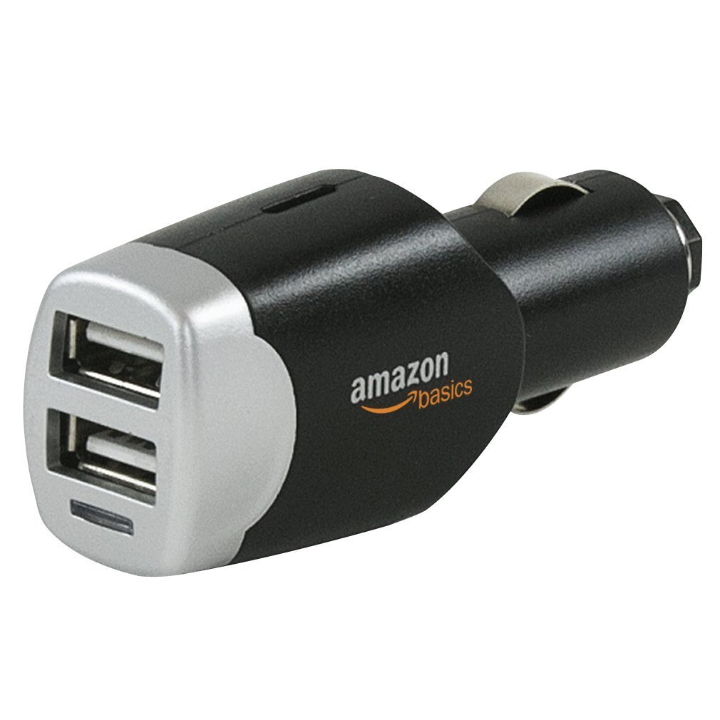 Buy AmazonBasics 4.0 Amp Dual USB Car Charger for Apple and Android