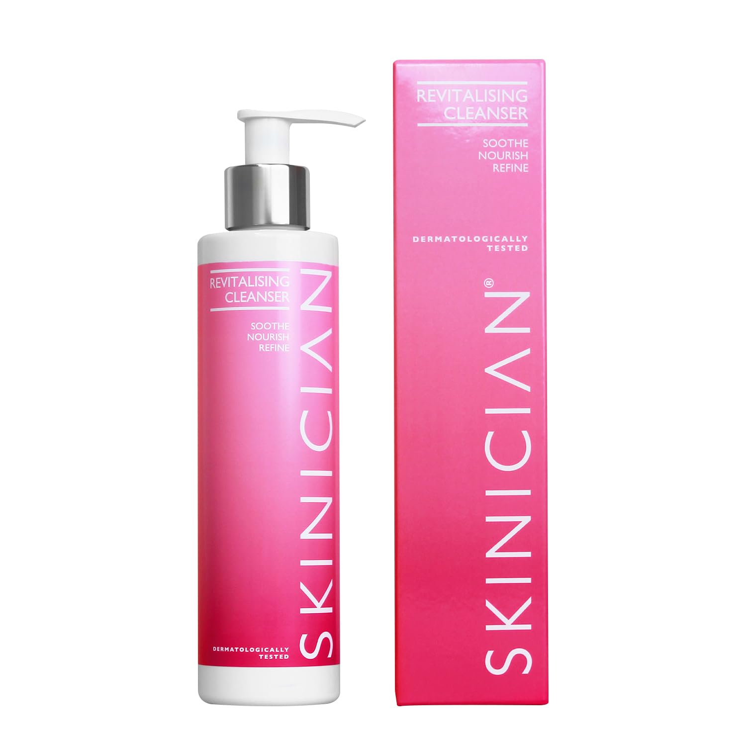 SKINICIAN Revitalising Cleanser - Daily Makeup Remover - Lightweight Face Cleanser - Gentle Cleanser with Tea Tree Extract - Soothing Cleansing Gel for All Skin Types - Vegan & Cruelty Free (200ml)