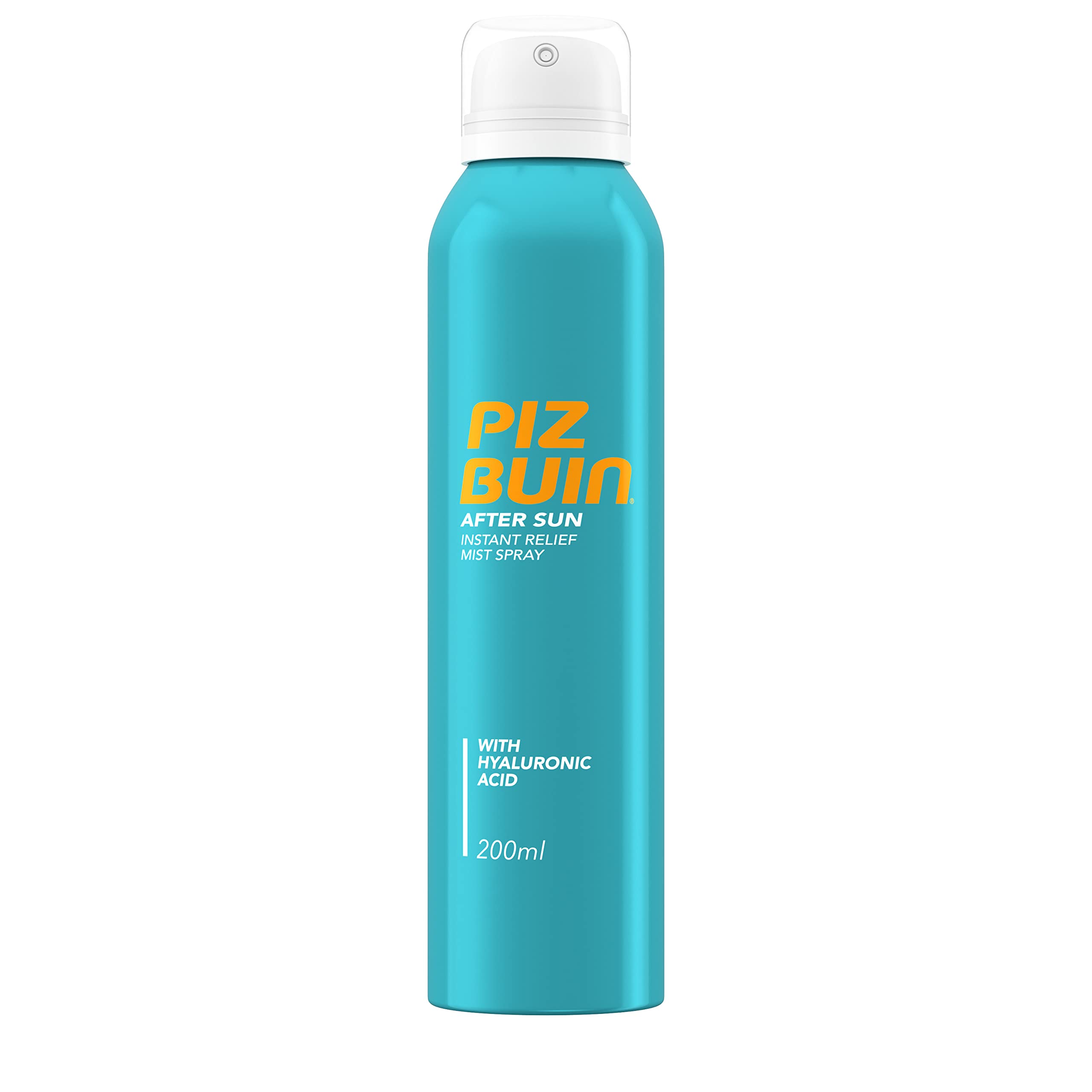 Piz Buin After Sun Instant Relief Mist (200ml), Fast Absorbing Aftersun Spray with Hyaluronic Acid and Glycerin, Moisturising Lotion for Fast and Effective Hydration, 48 Hour Moisturisation