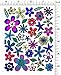 Jazzstick 250 Glitter Flowers and Leaves Scrapbook Sticker for Kids Value Pack 10 Sheet 09A23