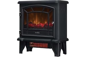 duraflame® Infrared Quartz Electric Fireplace Stove Heater, Black