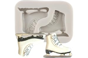 QDMOLDS Skating Shoes Silicone Fondant Molds for Cake Decorating Cupcake Topper Chocolate Gum Paste Candy Polymer Clay