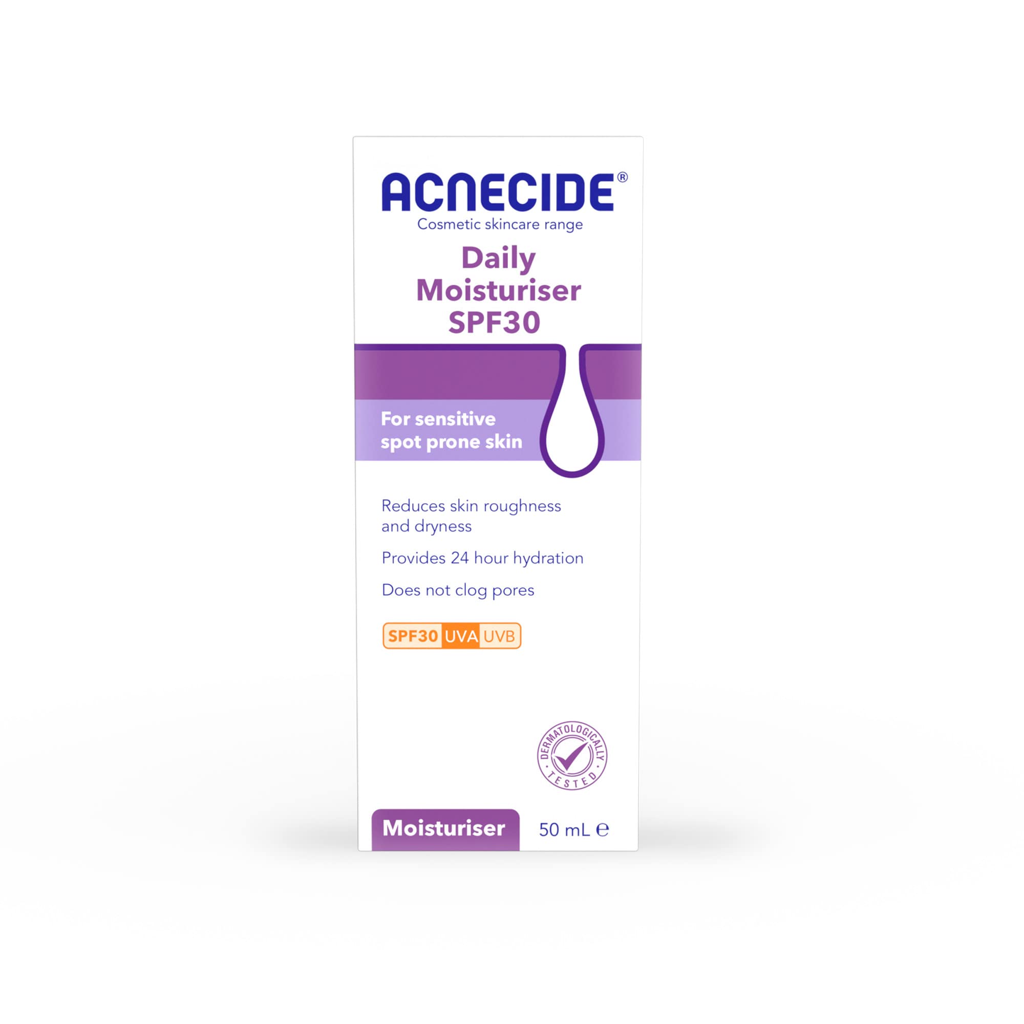 Acnecide Daily Moisturiser Spf30 for Sensitive Skin, 50 ml