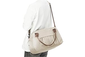 BJLFS Small Gym Bag with Shoe Compartment, Workout Sport Duffle Bag for Women Travel,Waterproof Shoulder Overnight Bag Lightweight Carry on Tote Bag for Swim, Yoga, Dance, Beige