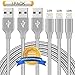 Aonsen Lightning Cable 3Pack 10FT Nylon Braided Certified iPhone Cable USB Cord Charging Charger for iPhone X/8/8 Plus/7/7 Plus/6s/6s Plus/6/6 Plus/5/5S/5C/SE/iPad Grey