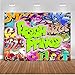 Mehofoto The Fresh Prince Backdrop Hip Pop Graffiti Background 7x5ft Vinyl Fresh Prince Hip Pop Neon Glow Party Banner Backdrops
