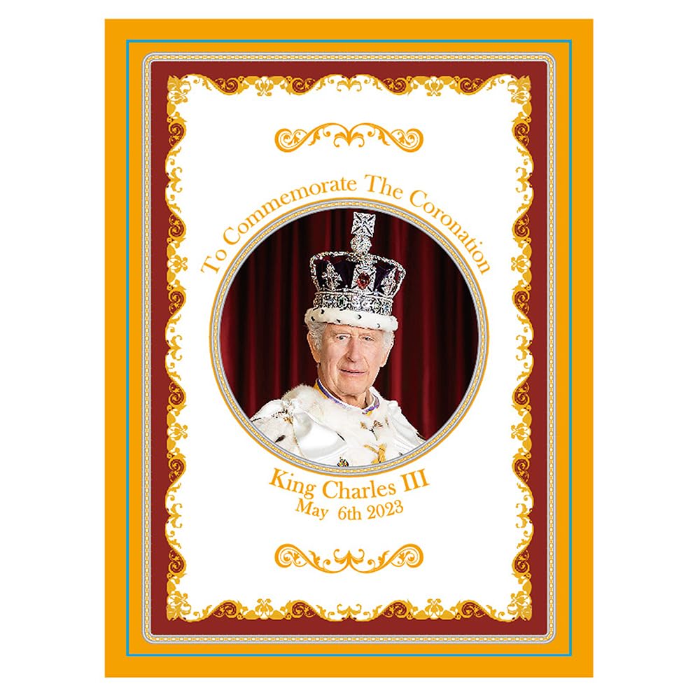 The Leonardo Collection LP18252 His Majesty King Charles III Coronation Commemorative Magnet Gift, Multicolour