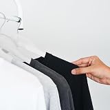 KEPLIN Wooden Coat Hangers 360 Rotating Hook 20 Pack White view 6
