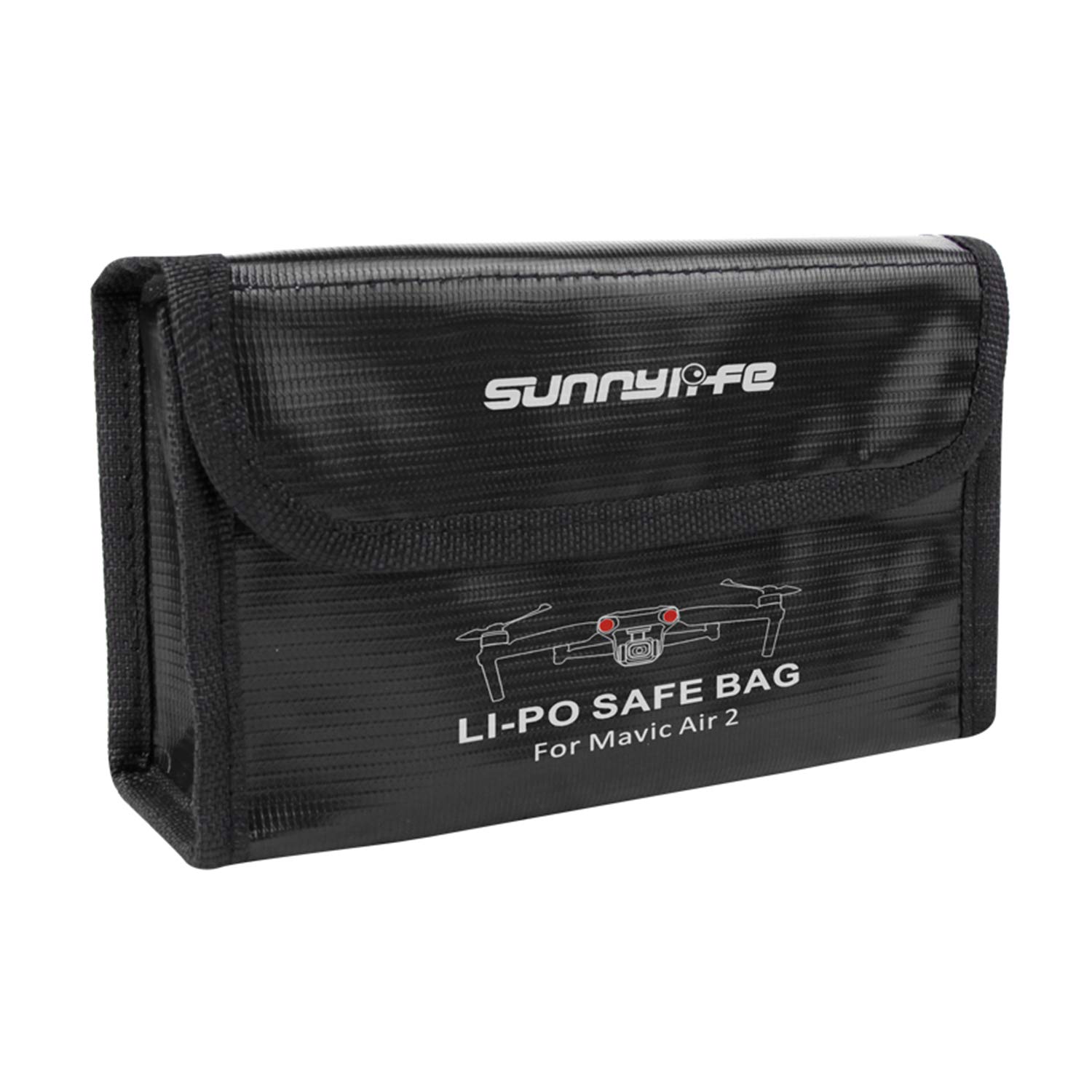 Hensych LiPo Safe Bag Heat Resistance Explosion Proof Radiation Protection Case for Mavic Air 2/Air 2S,Safe Storage Bag Fireproof Protective Box (for 3pcs Batteries)