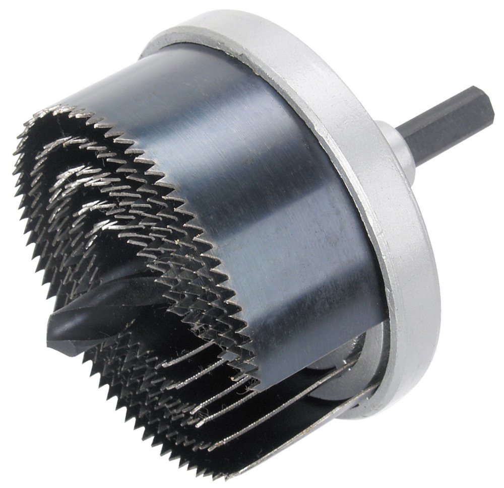 wolfcraft Multi-Blade Hole Saw, Ø 25–65 mm I 2165000 I Saw with 6 quick-change blades, Ø 25–65 mm, cutting depth 23 mm