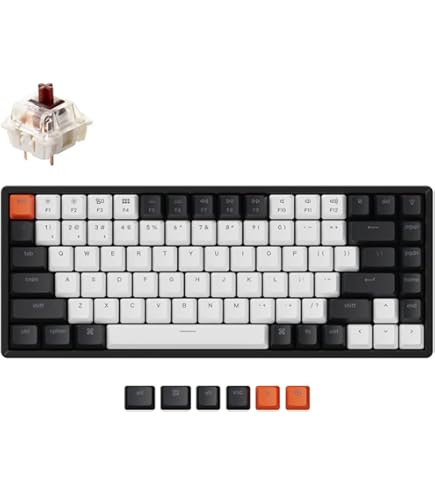 Amazon.com: Keychron K2 75% Layout 84 Keys Hot-swappable Bluetooth