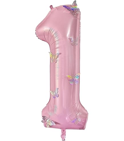 Amazon.com: RIFLE PAPER CO. Pink Hydrangea Mylar Numbered Balloon