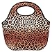 SWEET CONCEPTS Insulated Reusable Neoprene Lunch Bag - Leopard