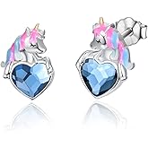 Dreamboat 925 Sterling Silver Earrings for Women Small Stud Earrings Anniversary Birthday Valentines Engagements Jewelry Gifts for Mom Wife