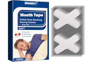 BWAHBYY Gentle Transparent White Tape 120 Pcs - Hypoallergenic Tapes Strips for Sensitive Skin, Painless Removal, Breathable Comfortable to Exercise