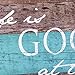 NIKKY HOME Beach Sign Wall Decor for Home Wooden Decorative Rustic Farmhouse Coastal Themed Decor Plaque Funny Summer Gift for Housewarming - Life is Good at The Beach - 7.87 x 0.63 x 11.87 inches