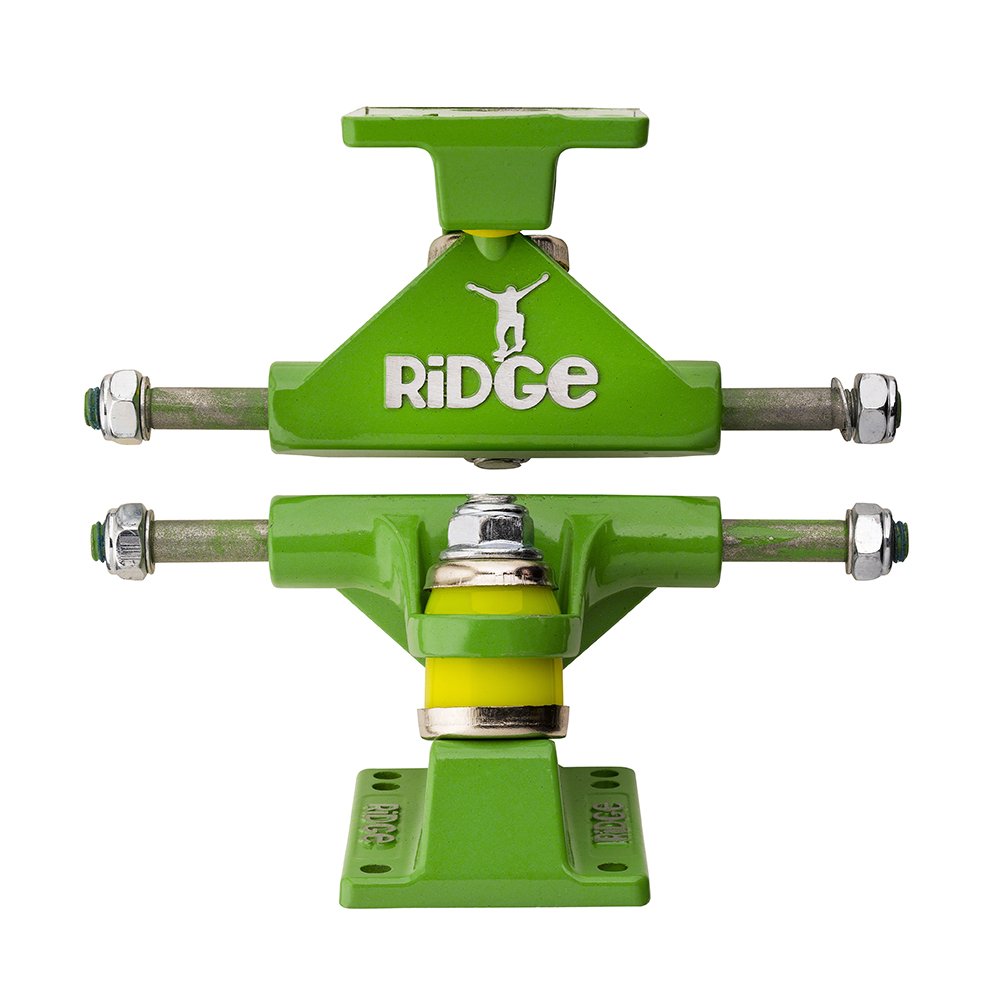 Ridge Skateboards 3" Skateboard Trucks for 22" Mini Cruiser-Green