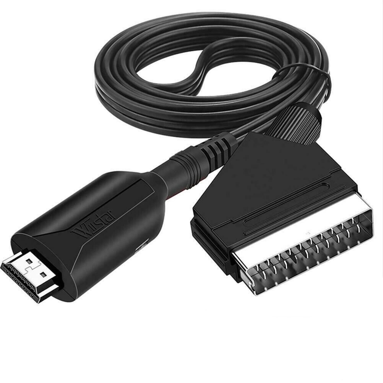 BODYA Portable HDMI to Scart Converter Cable Video Audio Adapter Lead 1M for HD TV DVD