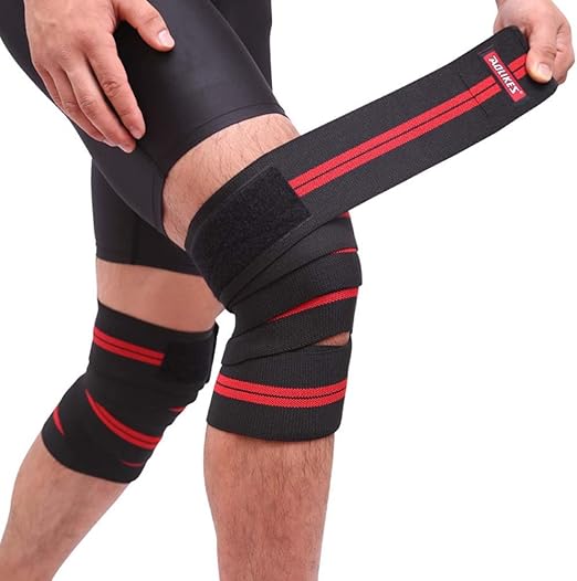Fitness Knee Straps Bandages Elastic Squat Weightlifting Straps Knee