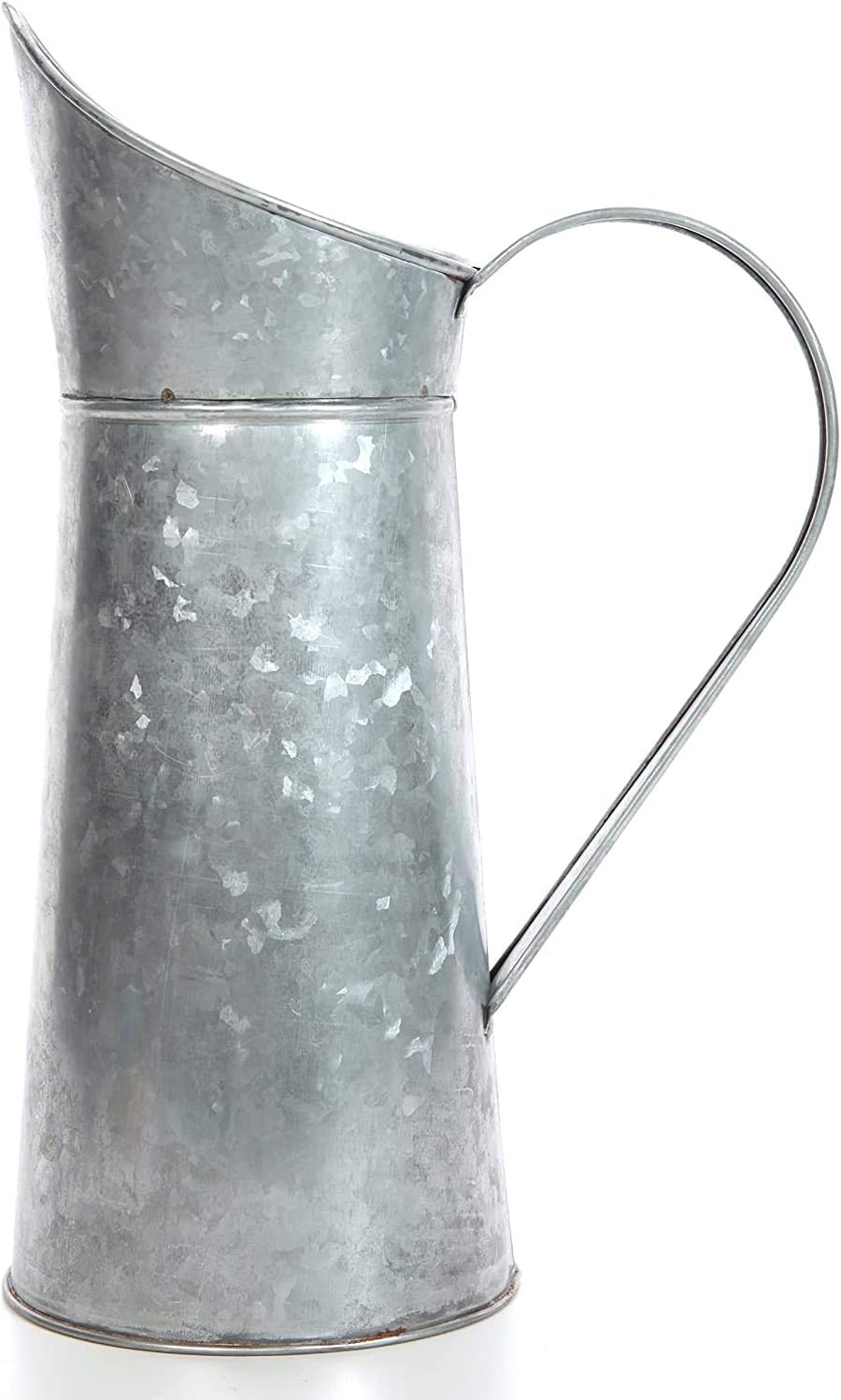 Hosley Galvanized Pitcher 14 Inch High Decorative Use Ideal Gift for Weddings Spa Flower Arrangements O3