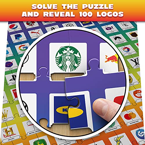 100 PICS Jigsaw Quiz Logos, 2Gamesin1, Jigsaw Puzzle + Quiz Game