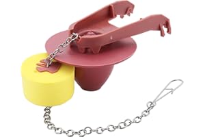 OASISFLOW 2 Inch Toilet Flapper with Float Replacement Compatible with Kohler GP1105825, Fit 1.28 gpf Toilet with Stainless Chain and Float, 1 Pack