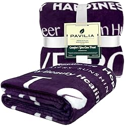 PAVILIA Healing Blanket Fleece, Get Well Soon