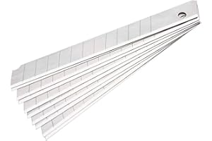 Jetech 9mm Snap Off Utility Knife Blades, 10 Pack Heavy Duty SK2 Carbon Steel Replacement Blades for Precision Cutting and DI