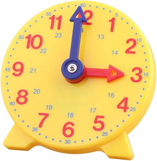 Student Learning Clock Time Teacher Gear Clock 4 inch 12/24 Hour
