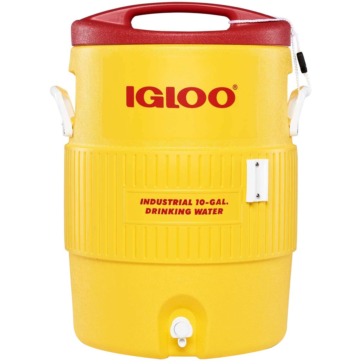 Igloo 10 gallon Industrial Beverage Cooler , Yellow/Red/White Buy
