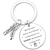 Thank You Dance Teacher Gifts from Student,Cute Birthday Appreciation Gifts Ideas for Ballet Dance Instructor Teachers Women Female Teachers Day Christmas Valentine Present Keychain from Student
