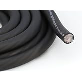 KnuKonceptz Kolossus Flex Kable OFC 0 Gauge Power Wire Copper Cable Black (15 ft) 1/0 AWG