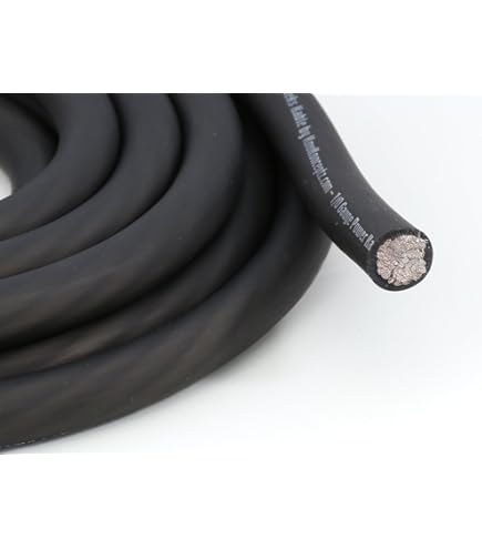 Cavo Per Alimentazione Auto In Rame-alluminio Calibro 4, 7,6m Nero + 7,6m Rosso (15m Totali), Guaina Flessibile