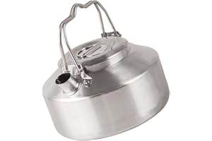 QIEIEI Stainless Steel Kettles Outdoor Camping Kettles Aluminum Water Portables Pots for Outdoor Hiking Backpacking