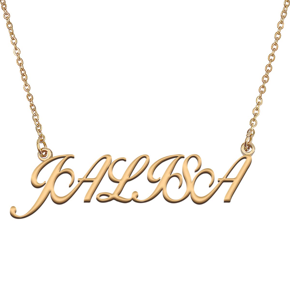 HUAN XUN Customized Custom Simple Any Name Necklace