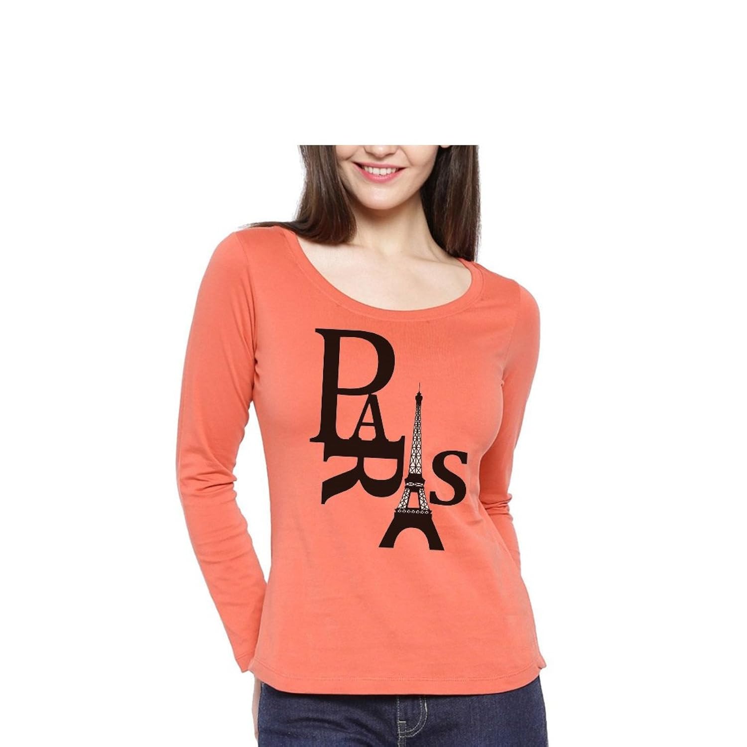lime printed round t shirts for women