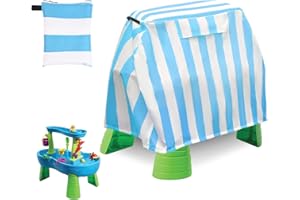 PSASRM Water Table Cover for Step2 Water Table,Kids Rain Showers Splash Pond Water Table Cover,Toddlers 1-3 Outdoor Water Play Table Cover, Waterproof Dust Proof Anti-UV Cover Only Blue